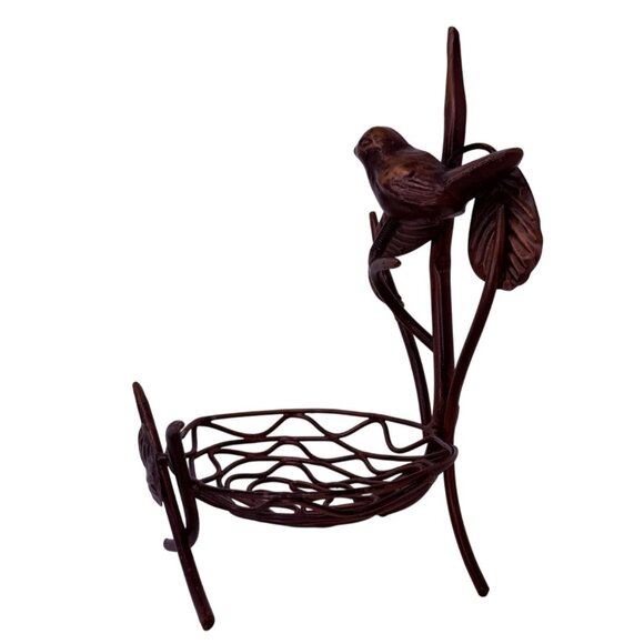 Bird Branch Nest Copper Candle Holder French Country Centerpiece - Picture 8 of 12